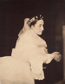 L'impératrice Eugénie en prière, 1856. Creator: Gustave Le Gray.