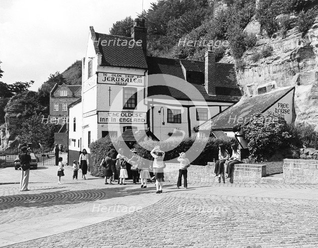 Ye Olde Trip to Jerusalem Public House and Brewhouse Yard Museum, Nottingham, c1980. Artist: Edgar Lloyd