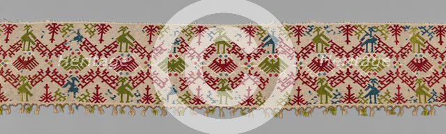 Fragment (For a Bed Curtain), Cyclades, 17th century. Creator: Unknown.