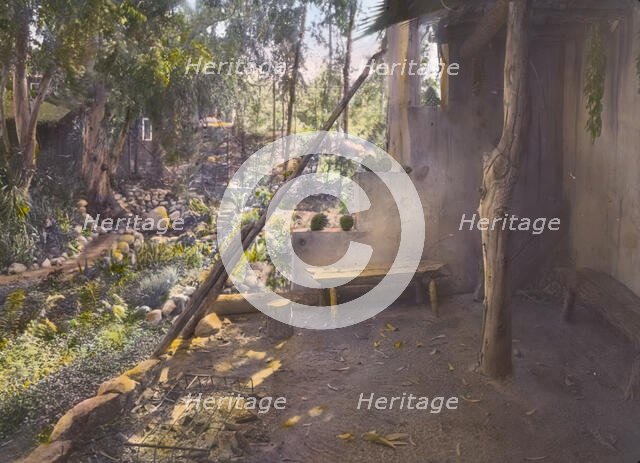 John Henry Fisher adobe house, 765 West Highland Avenue, Redlands, California, 1917. Creator: Frances Benjamin Johnston.