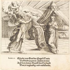 The Annunciation, 1548. Creator: Augustin Hirschvogel.