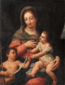 Madonna and Child with the Young Saint John the Baptist, probably late 18th century. Creator: Manner of Carlo Maratta (1625-1713).