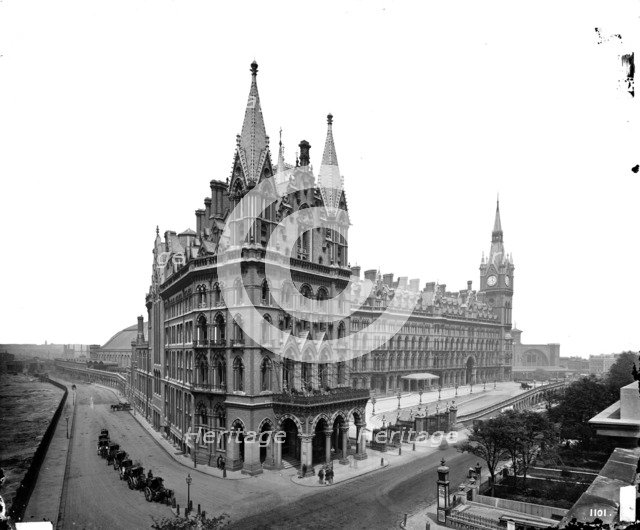 St Pancras Hotel (Midland Grand Hotel), Camden, London. Creator: Bedford Lemere and Company.