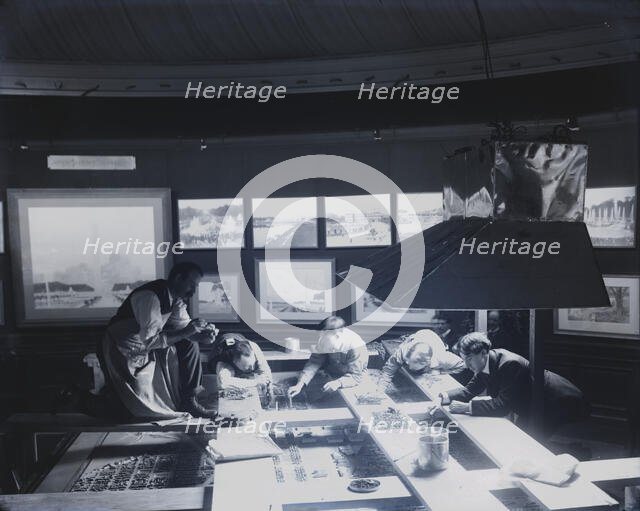 Building of the McMillan Commission model, ca. 1902. Creator: Frances Benjamin Johnston.