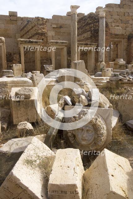 Libya, Leptis Magna, Severan Forum, 2007. Creator: Ethel Davies.