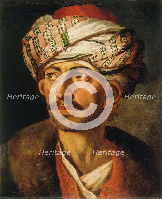 Portrait of Mustapha, 1819-1821. Creator: Géricault; Théodore (1791-1824).