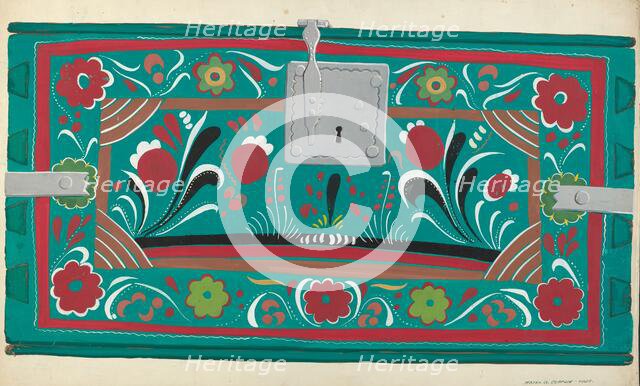 Painted Chest, 1935/1942. Creator: Majel G. Claflin.