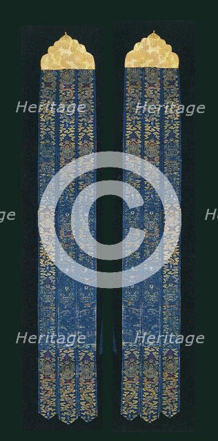 Pair of Banners, China, Qing dynasty(1644-1911), 1650/1700. Creator: Unknown.