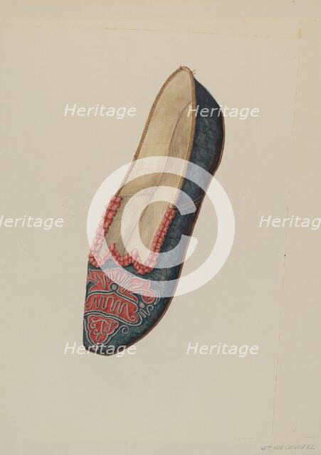 Evening Slipper, c. 1937. Creator: William Kieckhofel.