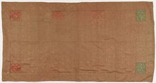 Brocade, silk. A Buddhist monk's robe, patched: Kesa, Edo period, 1615-1868. Creator: Unknown.