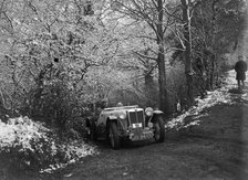 1936 MG TA taking part in a motoring trial, late 1930s. Artist: Bill Brunell.