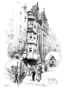 A bit of Old London, recently demolished, 1895. Creator: George Meisenbach.