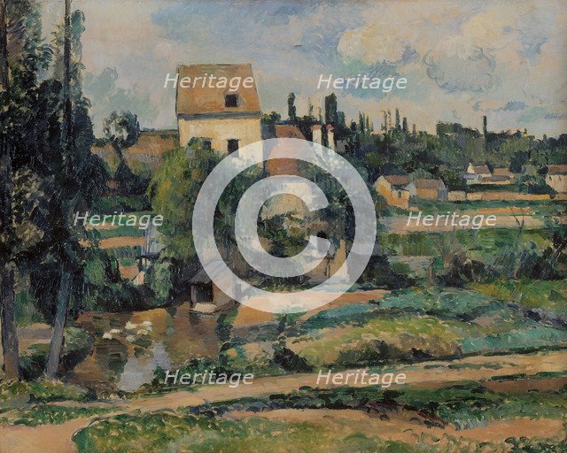 Mill on the Couleuvre at Pontoise, 1881. Artist: Cézanne, Paul (1839-1906)