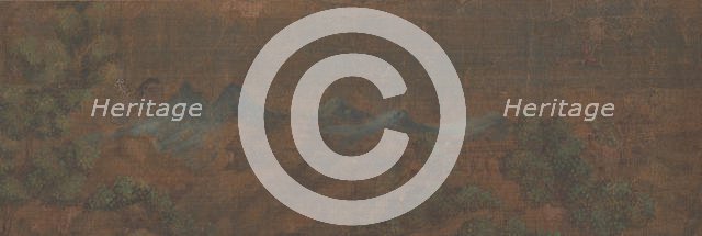 Landscape Painting of Figure in Woodland Setting. Creator: Unknown.