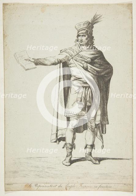 The Representative of the French People in Office, 1794. Creator: Vivant Denon.