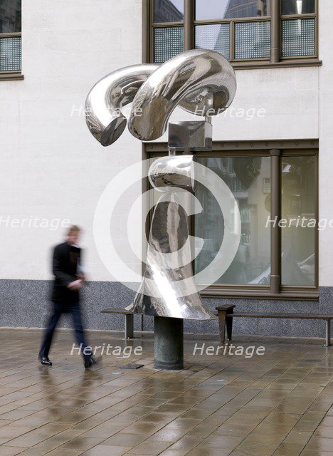'Ritual', sculpture by Antanas Brazdys, Coleman Street, City of London, 2016. Artist: Chris Redgrave.