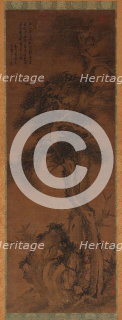 Pines, Rock, and Bamboo, 17th century. Creator: Unknown.