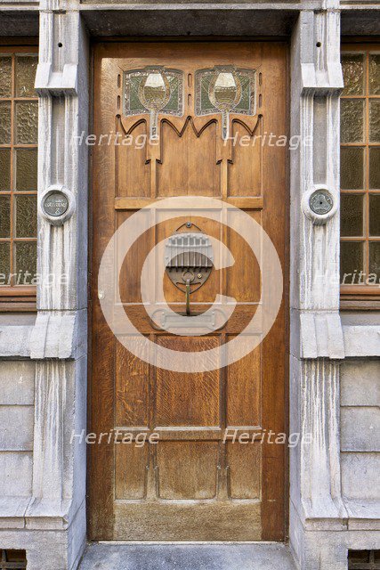 Maison-Atelier Albert Cortvriendt, (1900), 6-8 Rue de Nancy, Brussels, Belgium, c2014-2017. Artist: Alan John Ainsworth.