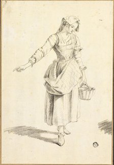 Italian Peasant Girl, n.d. Creators: Jacob Philip Hackert, Unknown.
