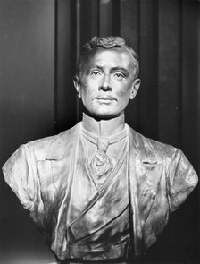 Bronze bust of Charles Rolls. Artist: Unknown