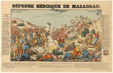 Heroic Defense of Mazagran, early 19th century. Creator: Unknown.