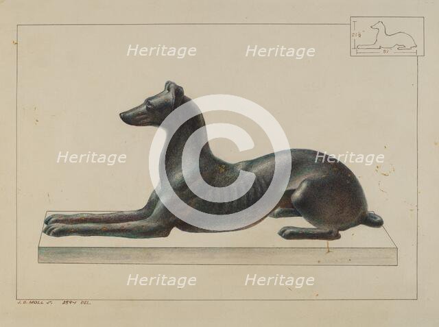 Greyhound, c. 1938. Creator: John B. Moll.