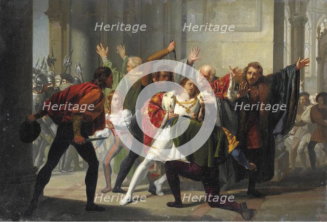 The Pazzi conspiracy. Artist: Ussi, Stefano (1822-1901)