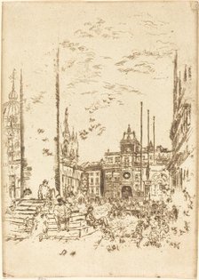 The Piazzetta, 1880. Creator: James Abbott McNeill Whistler.