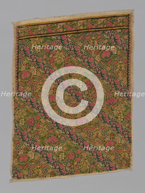 Panel (From Trousers), Iran, 19th century. Creator: Unknown.