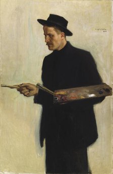 Self-Portrait, 1902. Creator: Vilho Sjöström.