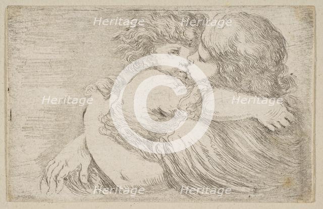 Two Children Embrace, ca. 1662. Creator: Stefano della Bella.