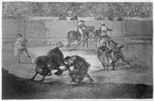 Bullfighting, series of etchings by Francisco de Goya (1746-1828), plate 29, 'Pepe Illo haciendo …