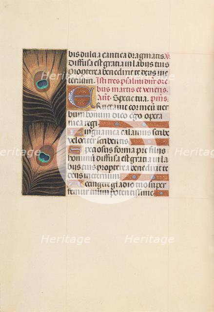 Hours of Queen Isabella the Catholic, Queen of Spain: Fol. 103v, c. 1500. Creator: Master of the First Prayerbook of Maximillian (Flemish, c. 1444-1519); Associates, and.