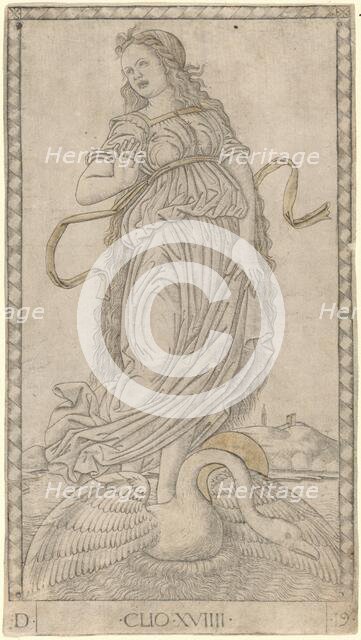 Clio, c. 1465. Creator: Master of the E-Series Tarocchi.