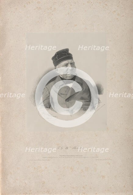 Friedrich Georg Wilhelm (Vasily Yakovlevich) von Struve (1793-1864), 1857. Creator: Hoffmann, Rudolf (1820-1882).