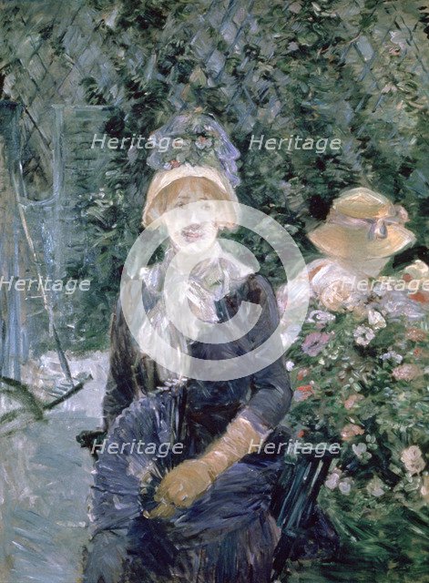 'In the Garden', 1883. Artist: Berthe Morisot