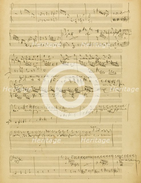 The autograph manuscript: Falstaff, opera in three acts, 1894.