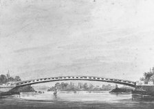 The Upper Bridge over the Schuylkill, Philadelphia—Lemon Hill in the Background, 1811-ca. 1813. Creator: Pavel Petrovic Svin'in.