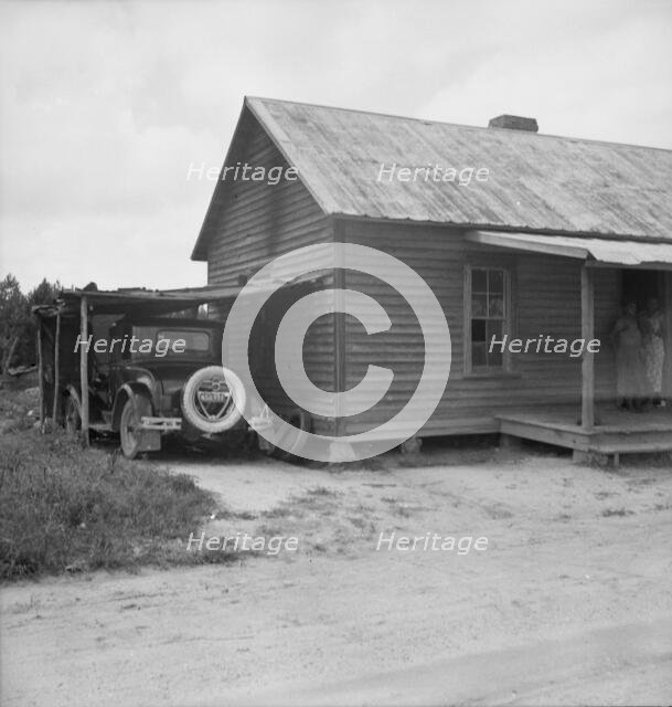 Possibly: Two tobacco tenant mothers (related) with...children, Wake County, North Carolina, 1939. Creator: Dorothea Lange.