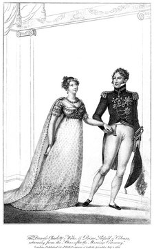Princess Charlotte & Prince Leopold, 1816. Artist: Unknown