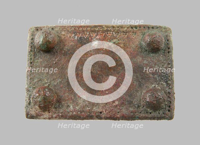 Rectangular Plaque, Frankish, middle of 6th century. Creator: Unknown.