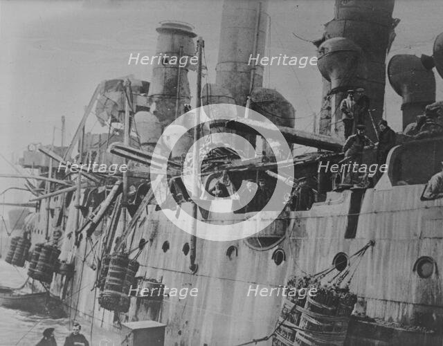 VINDICTIVE after ZEEBRUGGE, 23 May 1918. Creator: Bain News Service.