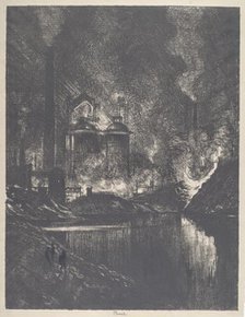 The Lake of Fire, Charleroi, 1911. Creator: Joseph Pennell.