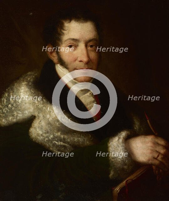 Portrait of Józef Brodowski, 1837. Creator: Rafal Hadziewicz.