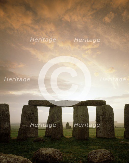 Stonehenge, Wiltshire. Artist: Unknown.