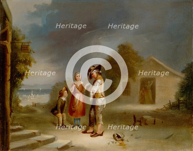 The Drunkard's Plight, 1845. Creator: Robert Seldon Duncanson.