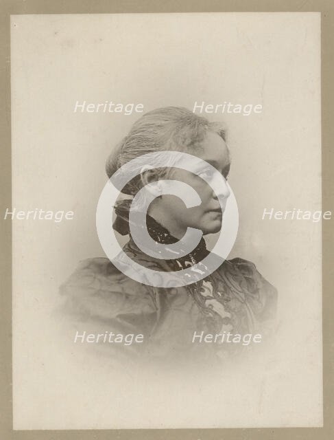 Pianist and composer Agathe Backer Grøndahl (1847-1907). Creator: Szacinski de Ravics, Ludwik (1844-1894).