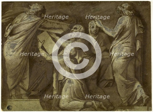 Numa Pompilius Giving the Laws to the Romans, n.d. Creator: Giovanni Battista Galestruzzi.