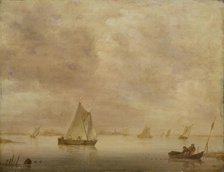 River Landscape, c1645-1655. Creator: Jan van Goyen.