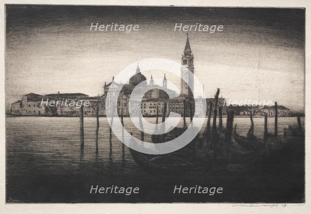 San Giorgio Maggiore, 1910. Creator: Mortimer Menpes (British, 1860-1938).